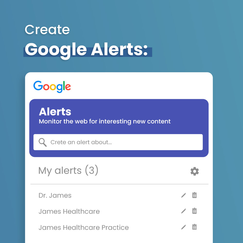 Create Google Alerts